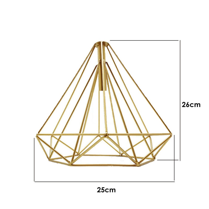 66.04 cm H Novelty Pendant Shade ( Uno ), Gold