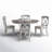 Quinta 4 - Person Extendable Pedestal Dining Set