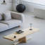 Table basse rectangulaire en bois massif-112215164-112215162