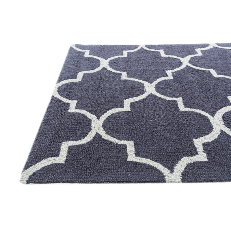 Tapis bleu marine Oharare