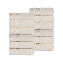  Washcloths 24 Pack 100% Cotton 12 x 12 Inches (White) Durable,  Lightweight, Bath Rags, Wash Rag, Commercial Grade and Ultra Absorbent  Cleaning Towels : Health & Household