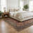 Machine Washable Non-Slip - Terracotta / Mustard Traditional Rug-1402060958
