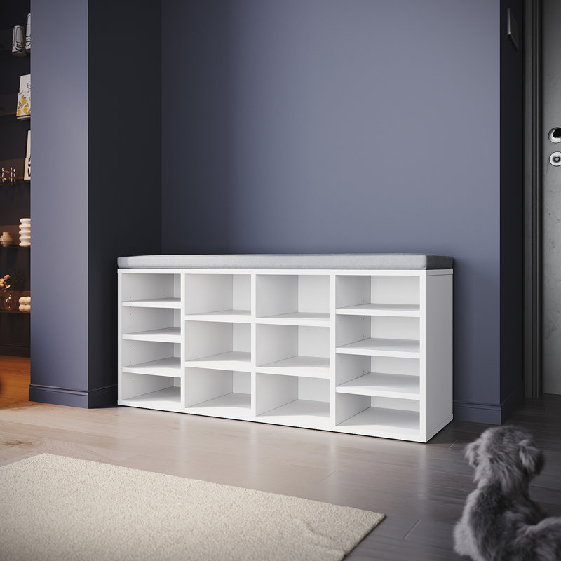 14 Pair Shoe Storage Bench
