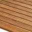 Table de bar d'extérieur rectangulaire en bois d'acacia minimaliste - finition teck-129493000