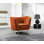 Fauteuil demi-tonneau en velours touffeté de 43 po de large Tiberius
