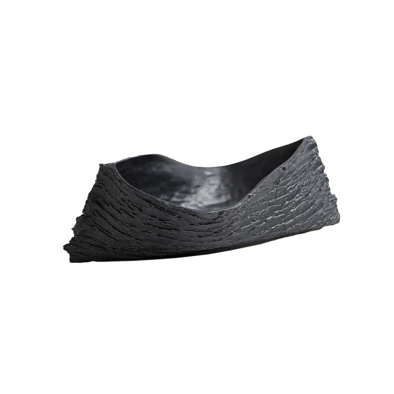 Twisty Japanese Cherry Bowl-Matte Black, Matte Black