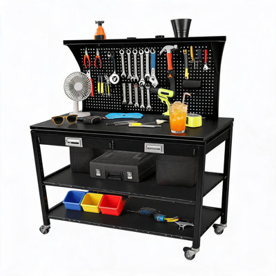 121.92cm W Stainless Steel Top Workbench