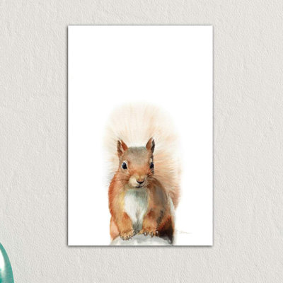 Happy Squirrel - Wrapped Canvas Painting
