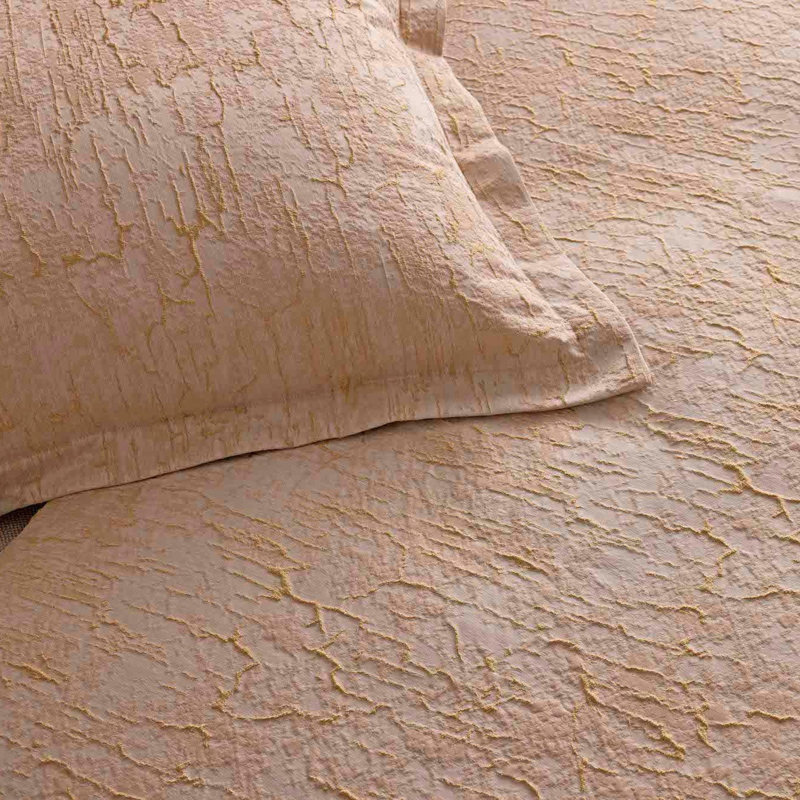 Ensemble de housse de couette Allure, Housse de couette très grand et 2 taies, Doré