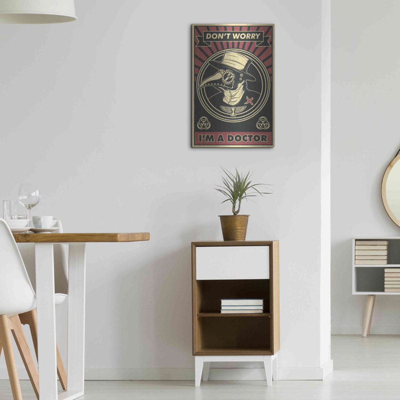 Art mural en métal «Doctor» par Winston Porter, H 24 po x l 16 po