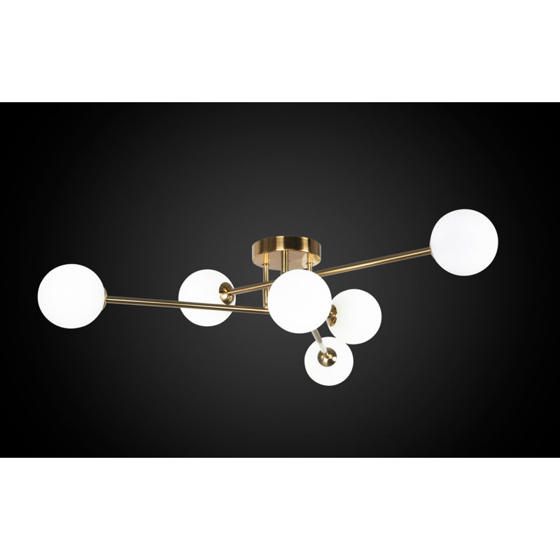 Tammi Semi Flush Mount, Gold