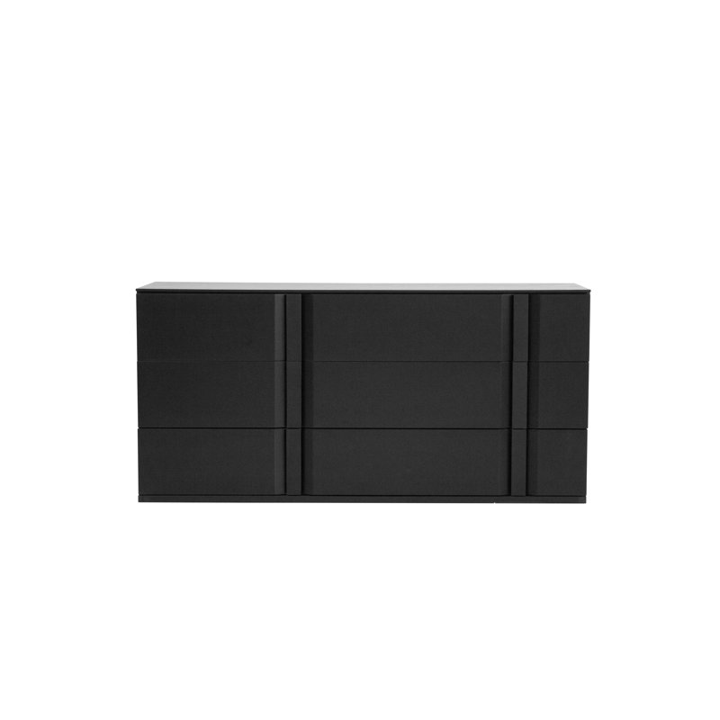 Commode double 3 tiroirs à fermeture en douceur Carbon