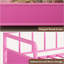 Lit de jour simple en métal robuste avec support en lattes d'acier, canapé-lit rose-129208425-129208428
