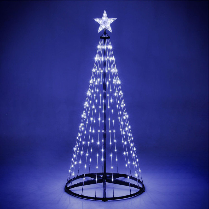 Stainless Steel Artificial Tree Stand For Max. Tree Height, 5' H, White