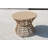 3 Piece Patio Bistro Rattan Swivel Chair&Table Set With Cushions-629441916