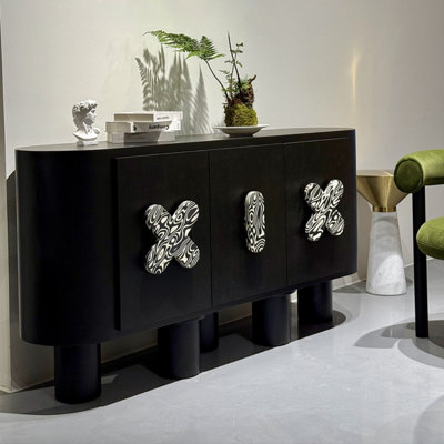 Retro Black Sideboard
