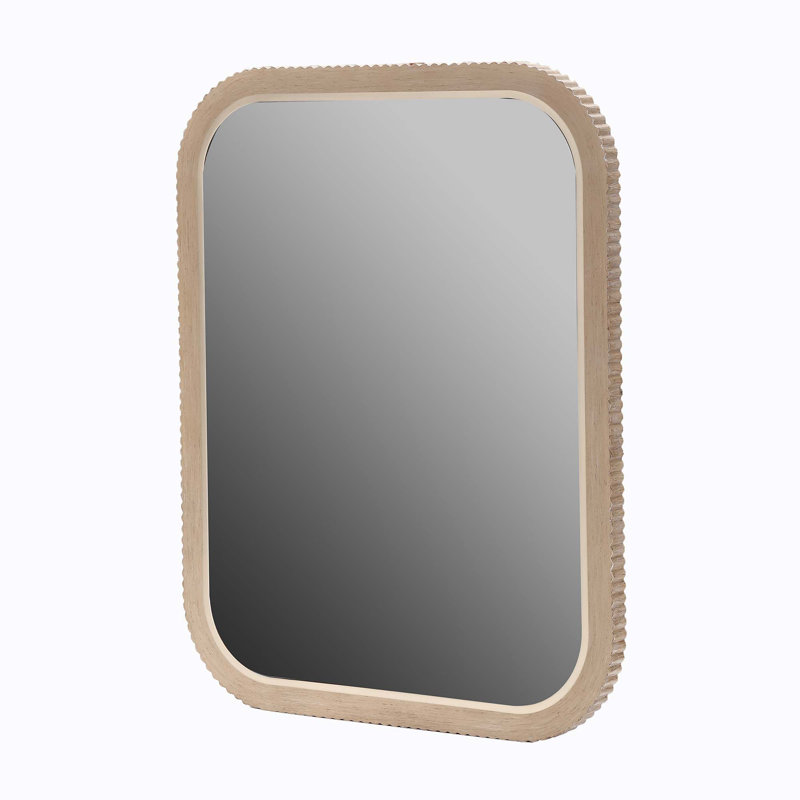 West Kensington Vanity Mirror, Medium Yellow Wood