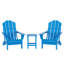 Chaise Adirondack pliante en plastique pour 2 personnes avec table Laguna-812154970