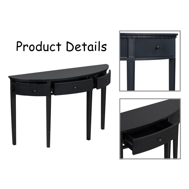 Besart 51.1'' Console Table, Black