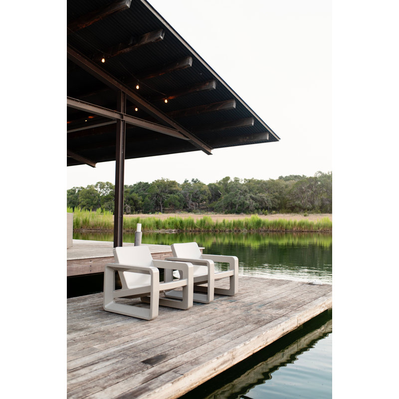 Deck Outdoor Lounge Chair, Sandstone