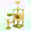Arbre à chat 71 pouces avec grand condo, coussin amovible, hamac et patins à griffer uniques pour grands chats, arbre à chat-130625935-130625936
