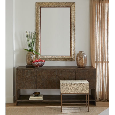 Gaborone Rectangle Leather Mirror