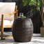 Table d'appoint de 14,00 po pour patio extérieur, finition, base en fer robuste, sans assemblage, décorez votre patio et votre jardin, table de couleurs, cadre de 14,00 po, ornement de jardin idéal, choix de couleurs-132695712