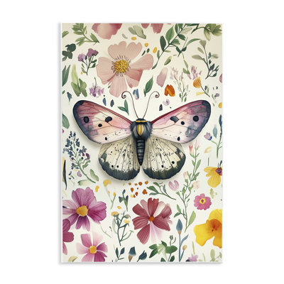 «Botanical Butterfly & Herbs», plaque murale par The Dutch Lady