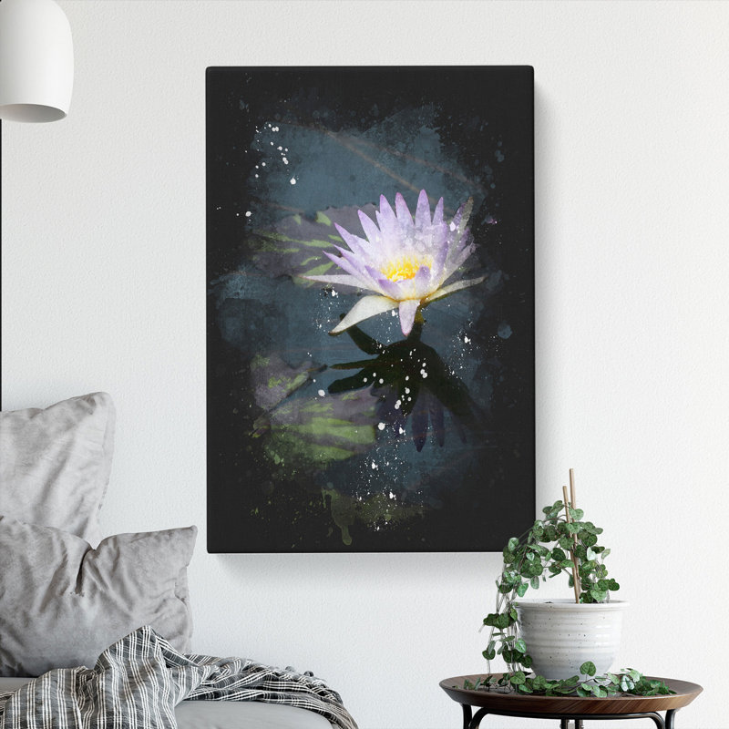 Pretty Water Lily - Wrapped Canvas, 60cm H x 40cm W x 3cm D