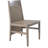 Savannah Alum. Extended Back Side Chair Oak/Raffia