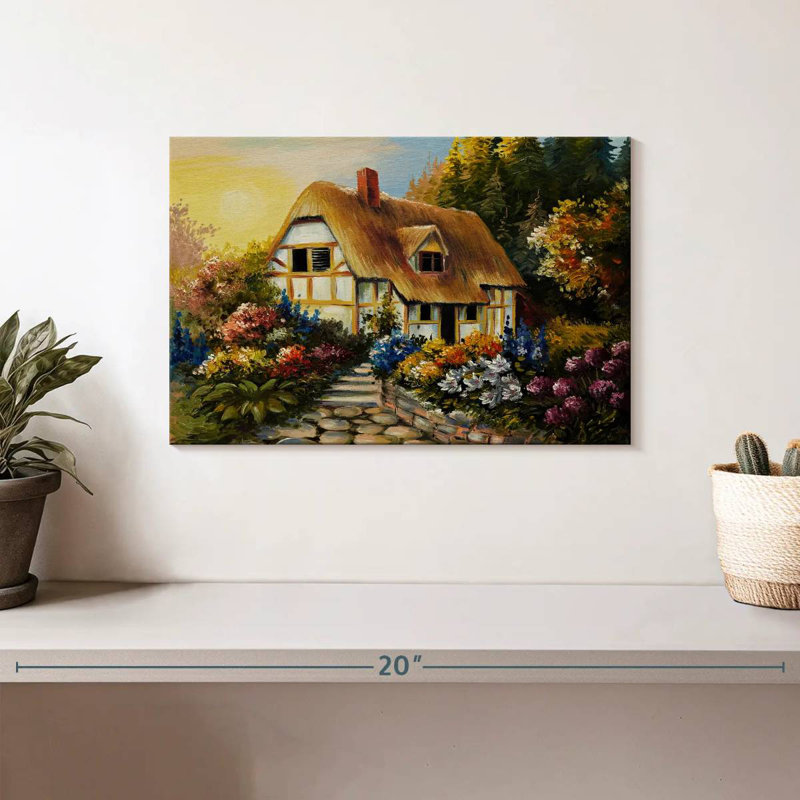 Paysage de maison de fée Lilie, H 8 po x l 12 po