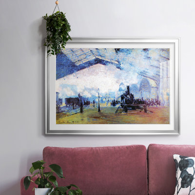 "Saint Lazare Station In Paris" par Claude Monet, reproduction sur papier