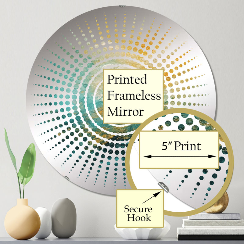 Coventina - Miroir mural Sun Circles, 31,4 po x 31,4 po