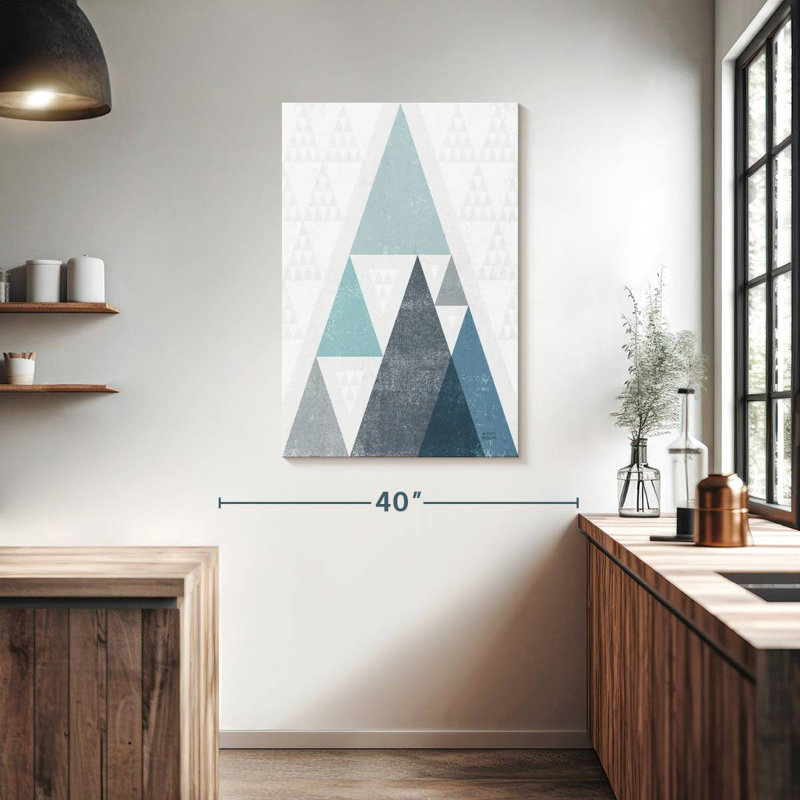 Avery Mod Triangles I, 39" H x 26" W