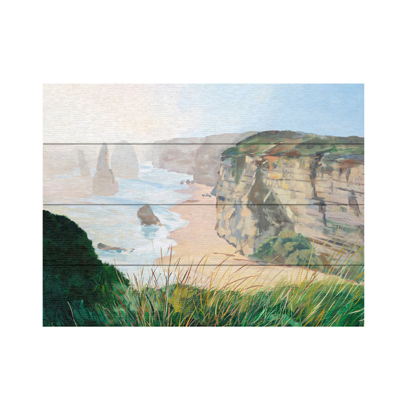 Meredith Howse Victoria Wood Slat Art, H 12 po x l 16 po