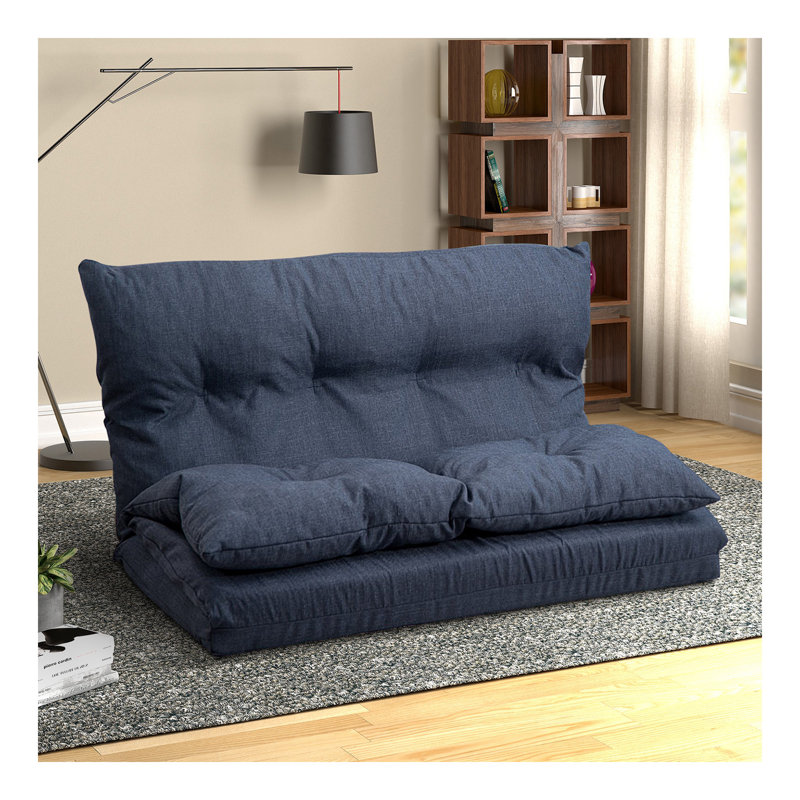 Chaise longue pliante en tissu