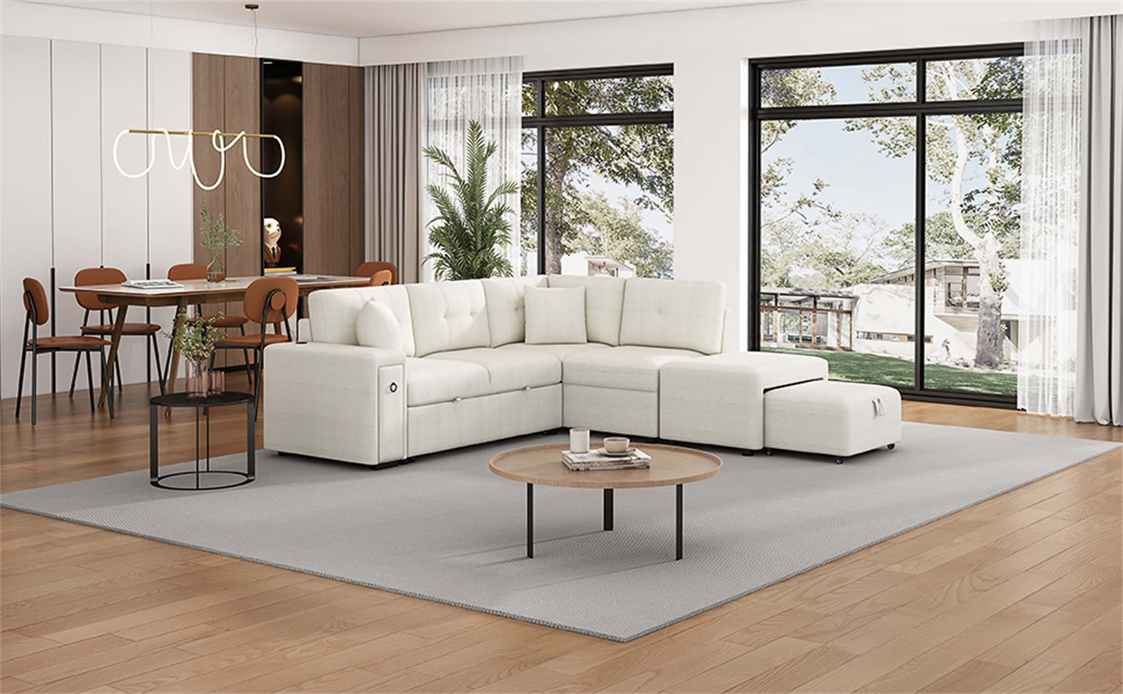 Latitude Run® Square Arms Sofa | Wayfair