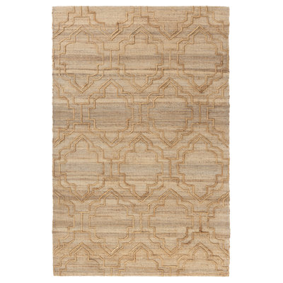 Baseeth Striped Handmade Flatweave Jute/Wool Blend Indoor Area Rug