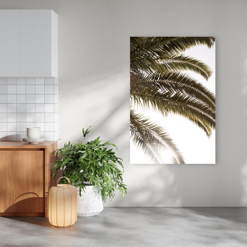 Impression sur toile de palmier tropical, 60" H x 40" W
