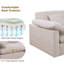 Canapé modulaire surdimensionné réversible à assise profonde 7 pièces 144 po Chenille-1478734099-1478734111