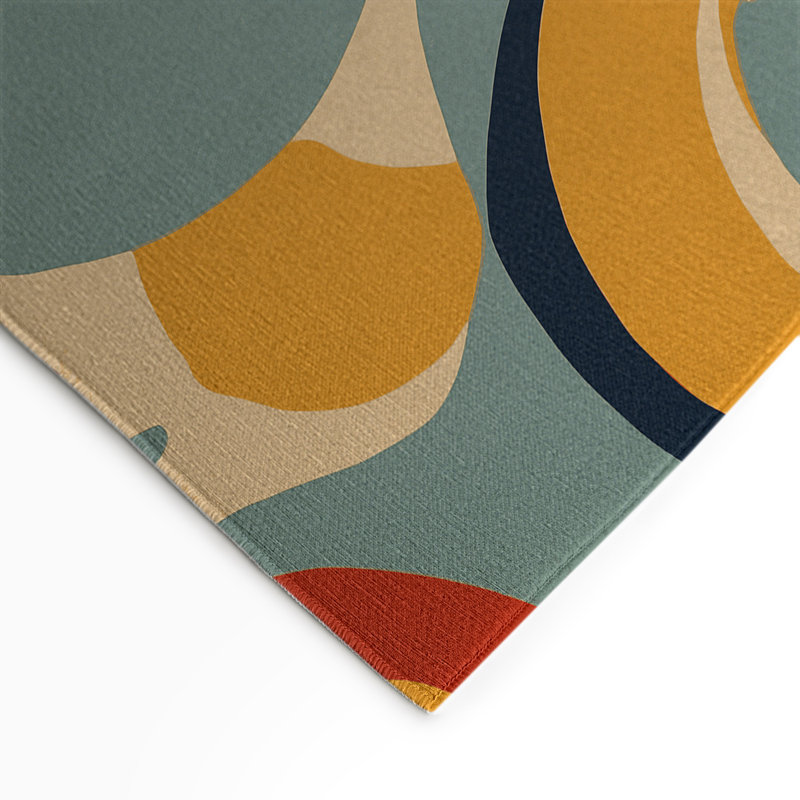 Tapis intérieur et extérieur Funky Ripple, Rectangle 1 pi 6 po x 2 pi 6 po