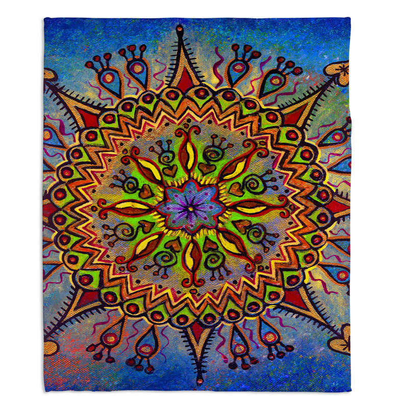 Hand Woven Throw Blanket, 51" x 60"