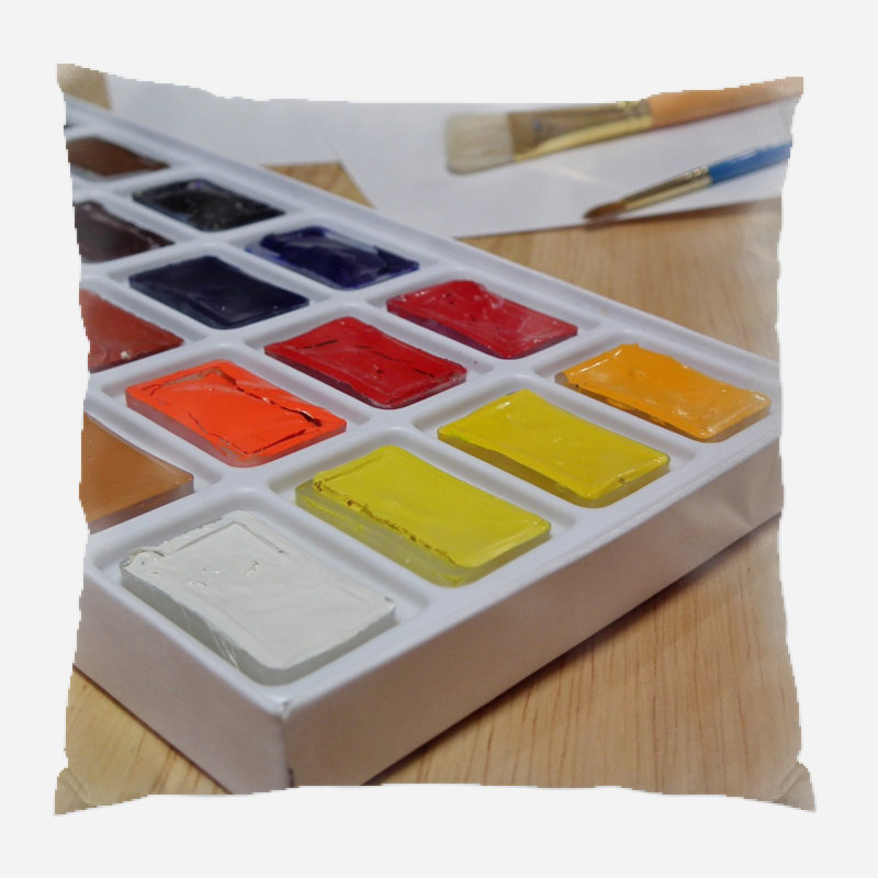 Housse et insert de coussin extérieur carré Moniz, Microsuède, Intérieur