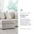 Nauja Upholstered 97'' Sofa & Chaise