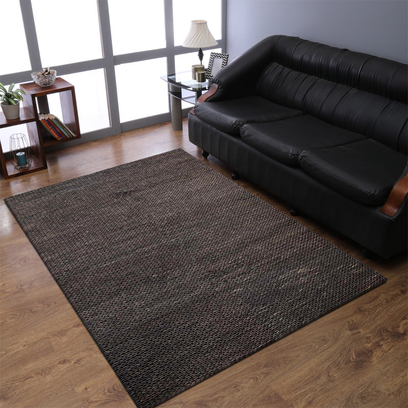 Tapis en jute tissé à la main Kenshawn, Rectangle 6 pi x 9 pi