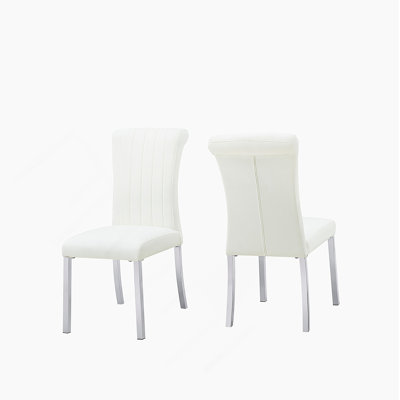 Deux chaises d'appoint contemporaines, chaises de salle à manger pour la cuisine
