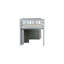 Lit mezzanine simple gris avec rangement et solidification solide - Bureau en bois d'hévéa-732764041