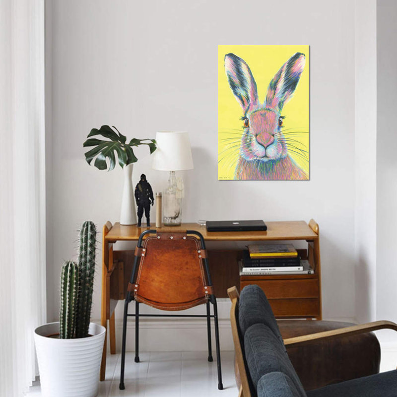 «Mad March Hare», impression sur toile tendue, H 40 po x l 26 po x P 1,5 po, Pas de tapis, Toile tendue