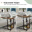 80cm W Metal Bedside Table