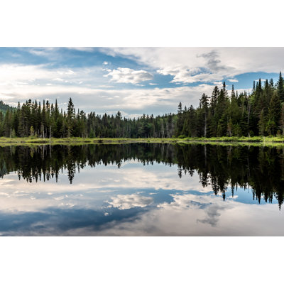 Fishing Lake In Early Summer - Wrapped Canvas Print